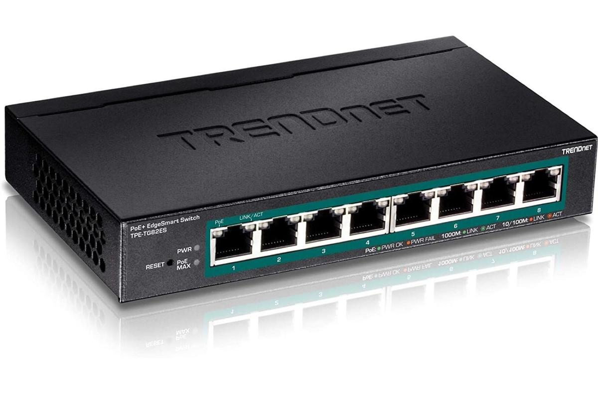 TRENDnet 8-Port Gigabit EdgeSmart PoE+ Switch