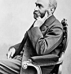 seated portrait of Nobel