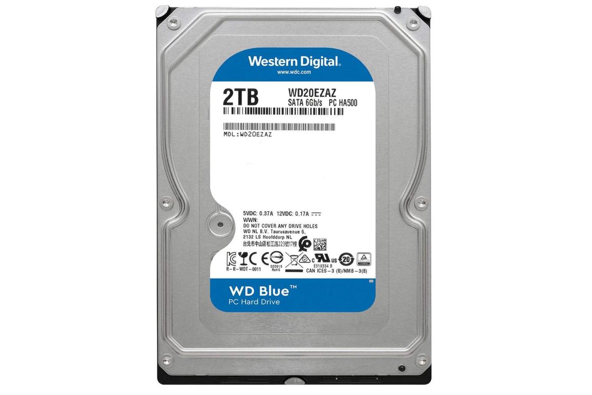 Western Digital 2TB WD Blue PC Hard Drive - 5400 RPM