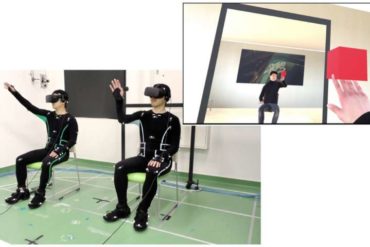 Concurrent sharing of an avatar body by two individuals in virtual reality