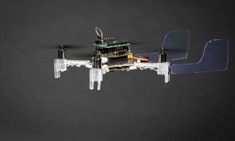 "The Smellicopter," an obstacle-avoiding drone that uses a live moth antenna to seek out smells