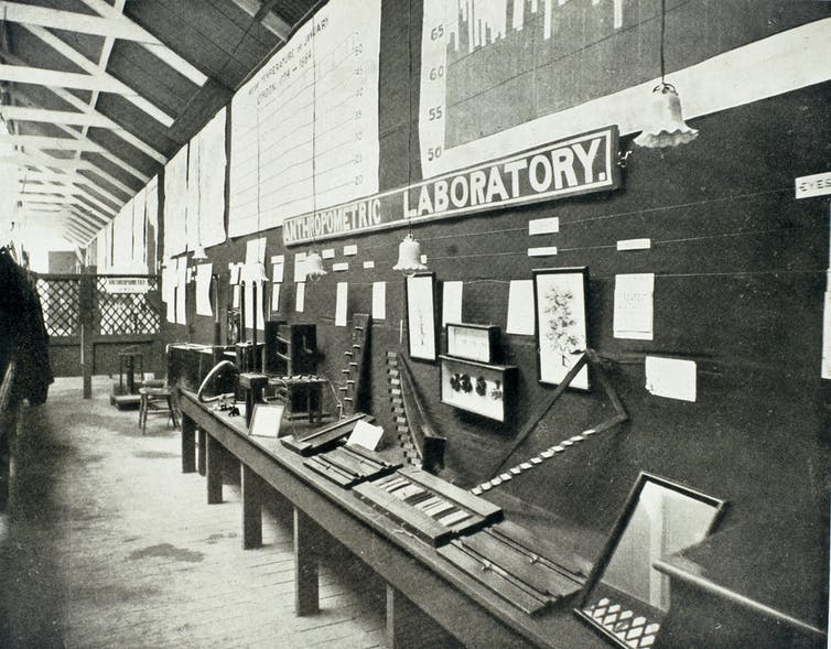 Galton's first anthropometric laboratory, 1884-1885.