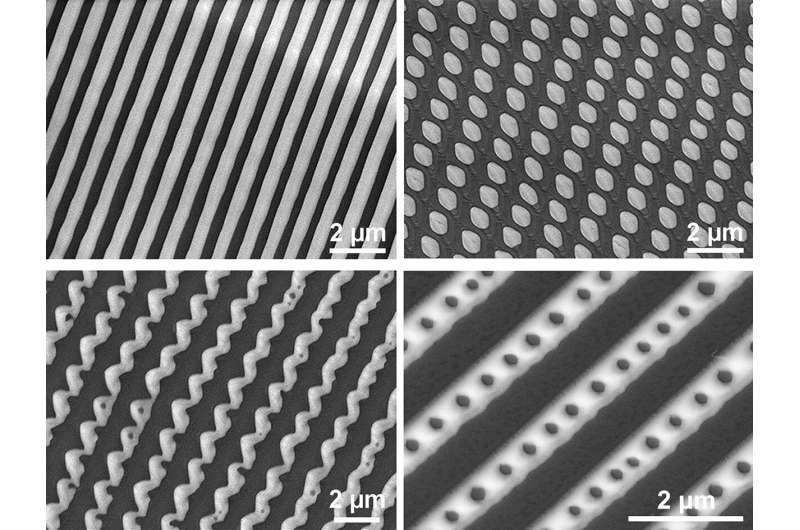 Zebra stripes, leopard spots and other patterns on the skin of frozen metal alloys that defy conventional metallurgy