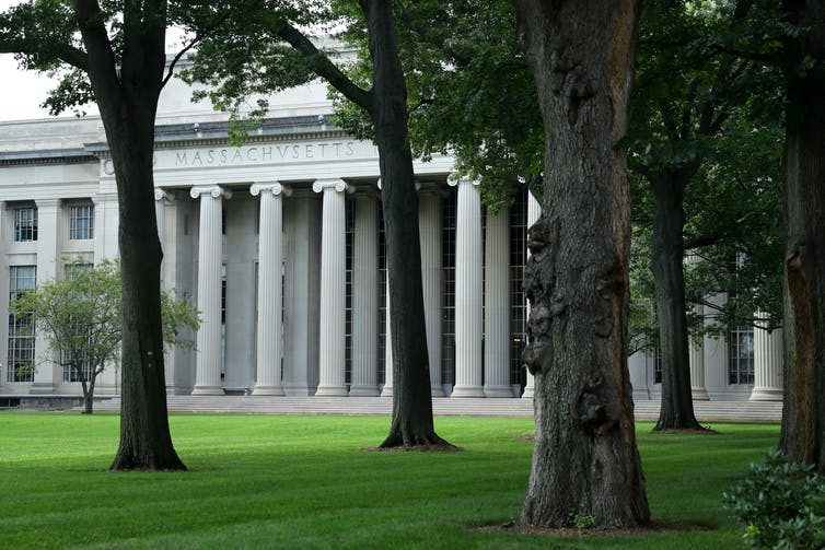 Columned building at MIT