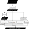 A chart showing the various routes plastic waste can take to become custom plastic recycled products.