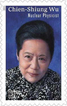 Forever stamp with portrait of Chien-Shiung Wu.
