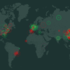 World Map DDoS Cyber Globe