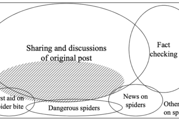 Distribution of search results for 'new deadly spider' on Google