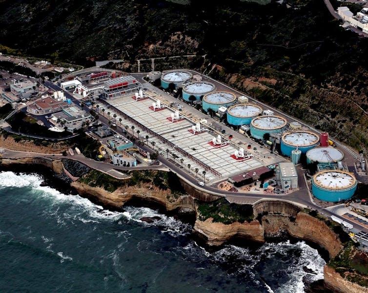 aerial view of Point Loma Wastewater Treatment Plant