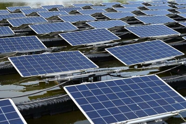 Singapore is using water-based panels to boost its solar energy use four-fold to around two percent of the city's power needs by
