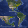 A map of existing Motus stations covering much of North America and showing planned stations in northwest Mexico.