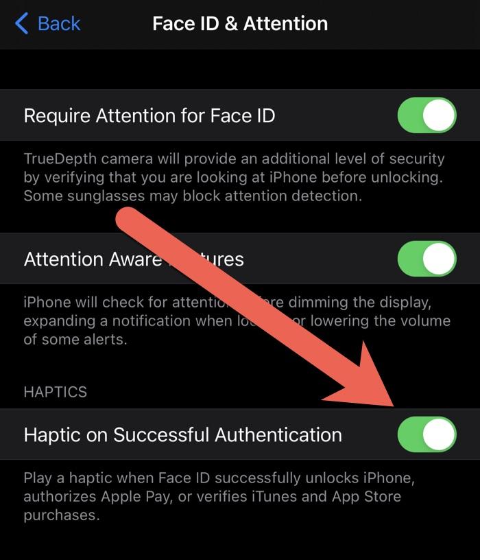 Settings > Accessibility > Face ID & Attention.