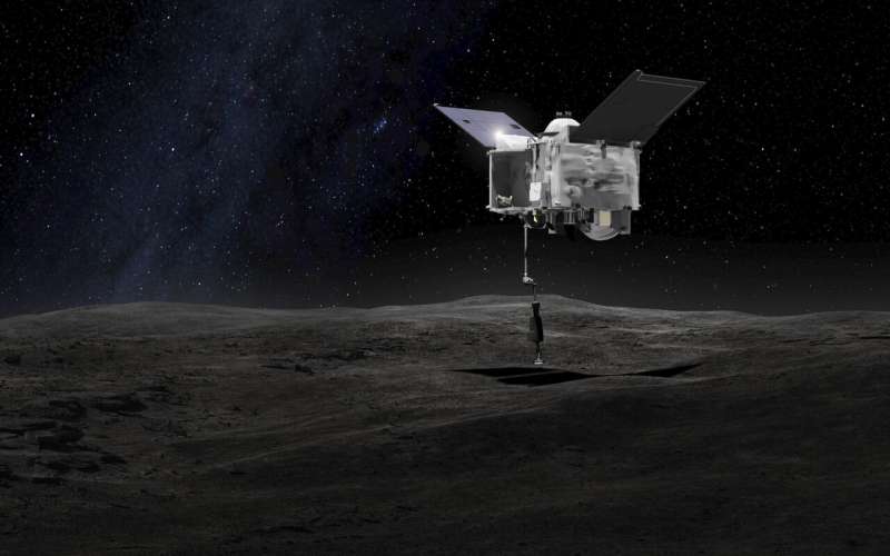 NASA spacecraft begins 2-year trip home with asteroid rubble