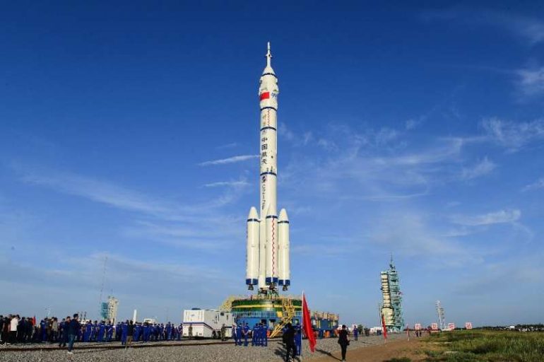 Tiangong's first crew will blast off from a launch complex in the Gobi desert
