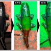 Soft robot chameleon changes color in real-time to match background