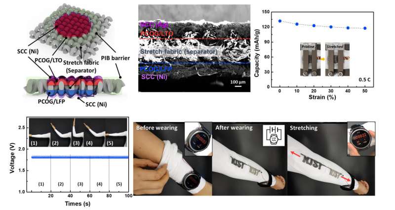 Development of stretchable and printable free-form lithium-ion batteries