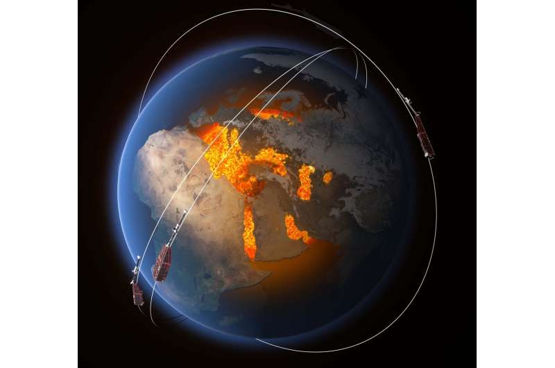 Swarm satellites unveil magnetic waves that sweep the outermost part of Earth’s outer core