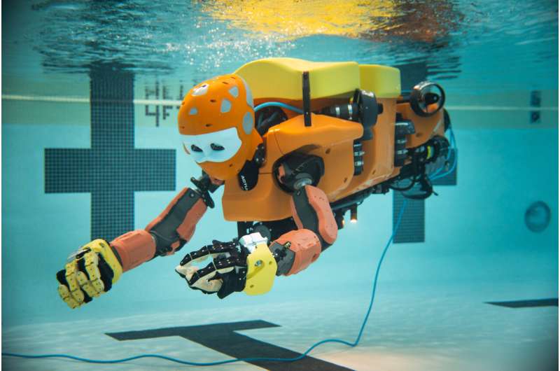 Underwater robot connects humans' sight and touch to deep sea