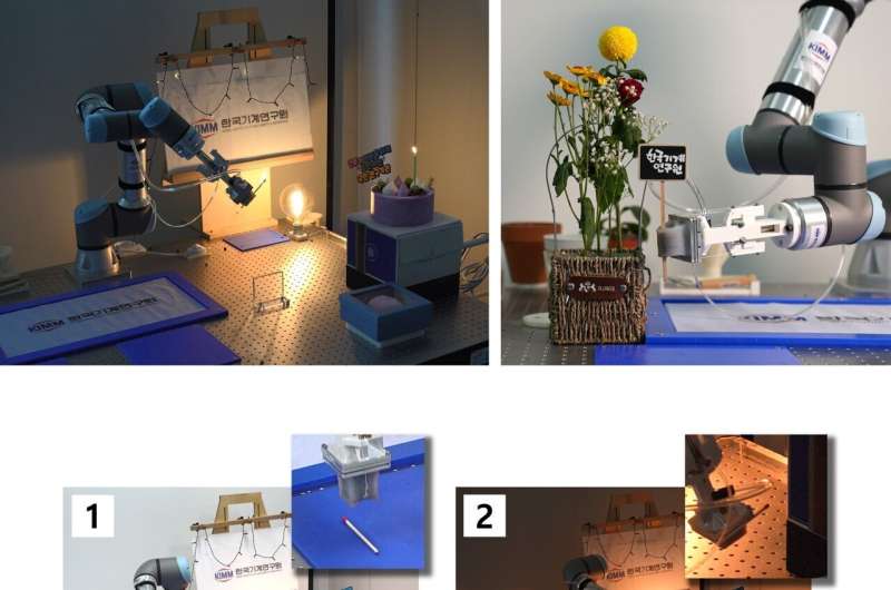 KIMM develops the world's first elephant trunk-mimetic robot hand, capable of gripping even fine needles