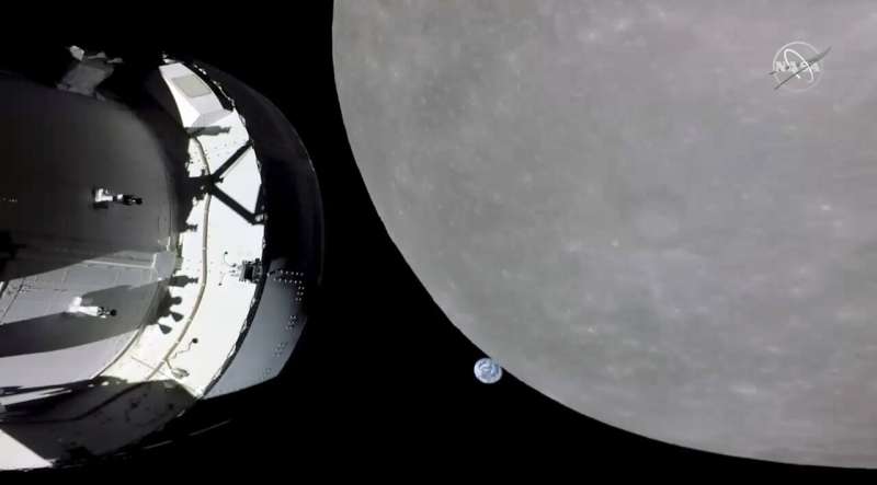 NASA's Orion capsule enters far-flung orbit around moon