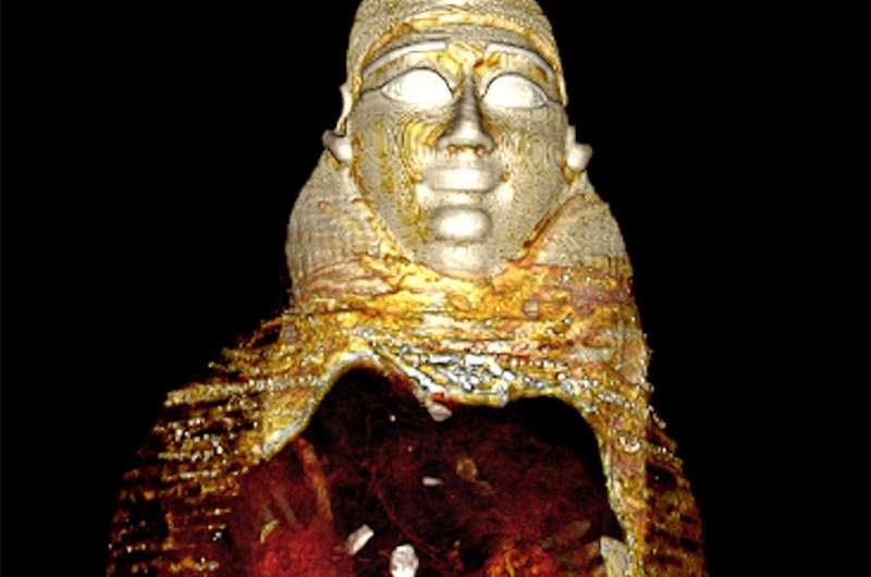 'Golden boy' mummy was protected by 49 precious amulets, CT scans reveal