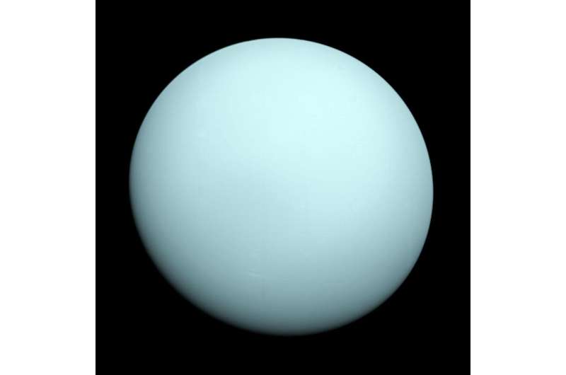 NASA Scientists Make First Observation of a Polar Cyclone on Uranus