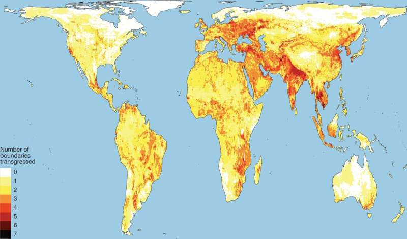 A just world on a safe planet: First study quantifying Earth system boundaries