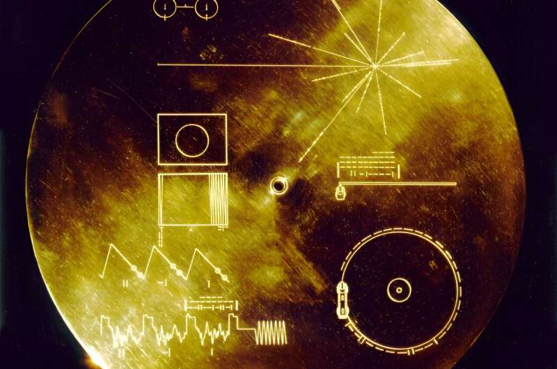 Both Voyager spacecraft carry &quot;Golden Records&quot; -- 12-inch, gold-plated copper disks intended to convey the story of ou