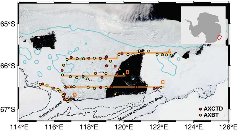 Helicopter-based observations uncover warm ocean flows toward Totten Ice Shelf in Southeast Antarctica