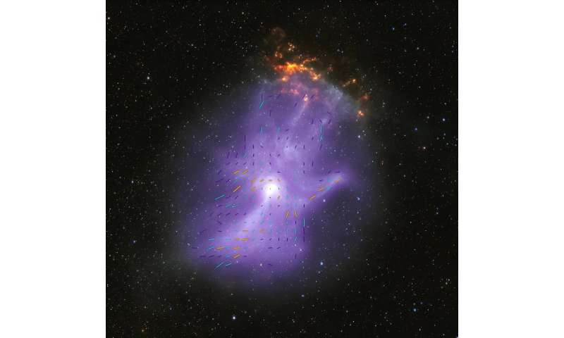 NASA X-ray telescopes reveal the 'bones' of a ghostly cosmic hand