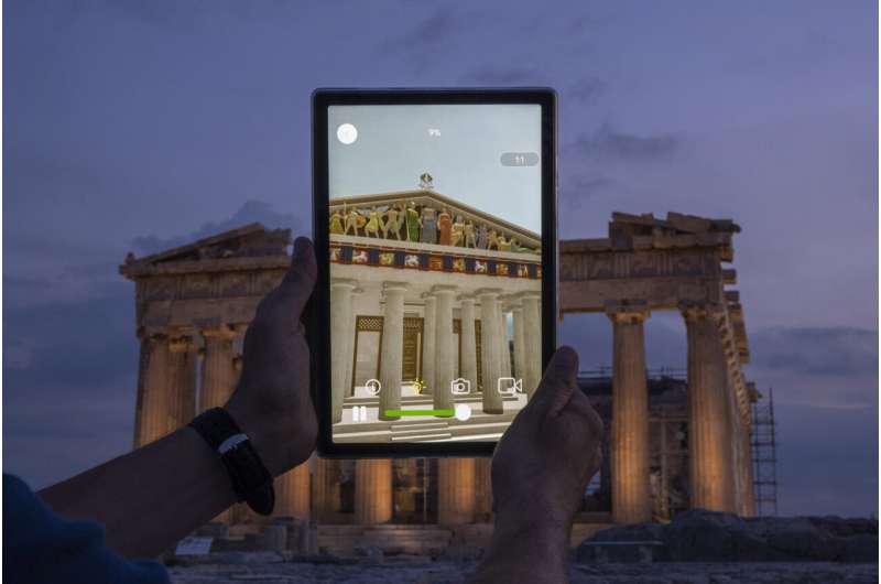 An app shows how ancient Greek sites looked thousands of years ago. It's a glimpse of future tech