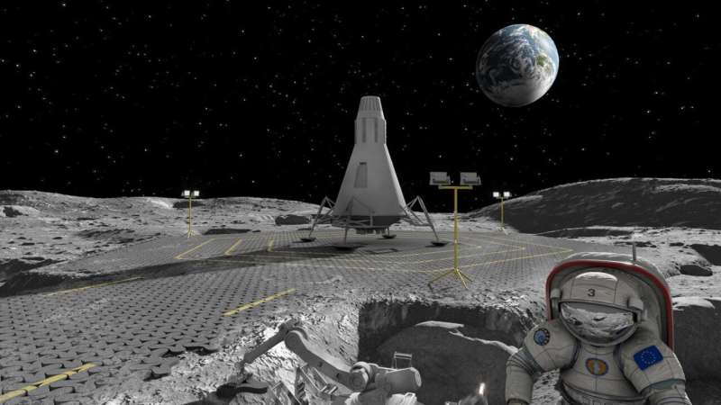 One small step towards lunar roads