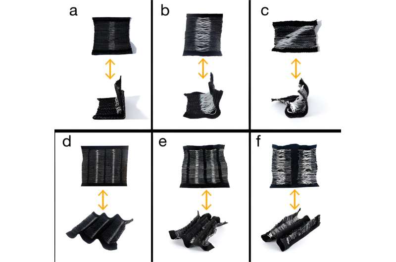 Shape-shifting fiber can produce morphing fabrics