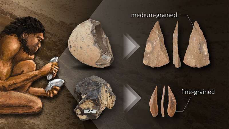 Paleolithic humans may have understood the properties of rocks for making stone tools