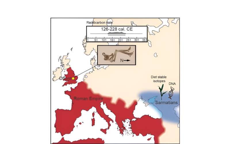 Research reveals man born thousands of miles to the east traveled to Cambridgeshire 2,000 years ago