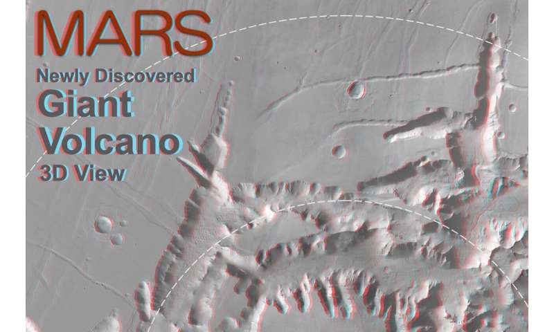 Giant volcano discovered on Mars