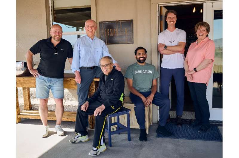 Sunday's mission finally gives Ed Dwight, third from left, the chance to go to space which he was denied decades ago