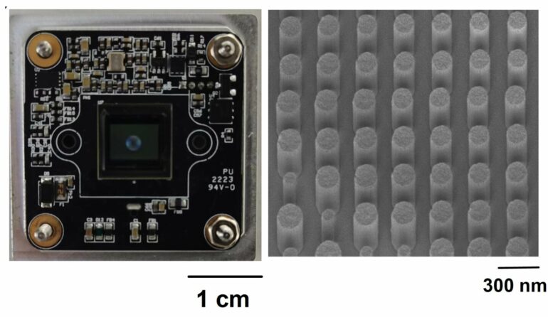 Researchers use AI to boost image quality of metalens camera