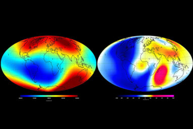 The Earth's changing, irregular magnetic field is causing ...