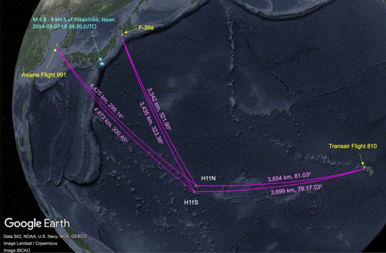 Underwater signals generated by open sea airplane crashes could be ...