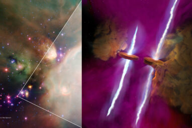 Astronomers discover parallel disks and jets erupting from a pair ...
