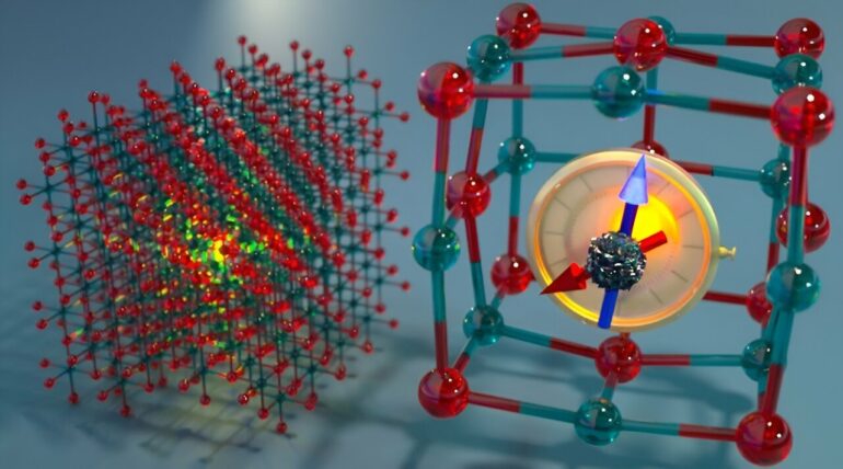 Calcium oxide's quantum secret: Nearly noiseless qubits