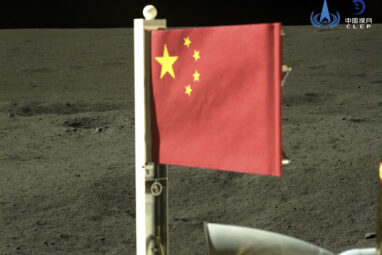 Craft unfurls China's flag on the far side of the moon and lifts ...