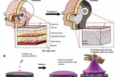 Engineered skin tissue grants robots special properties and abilities