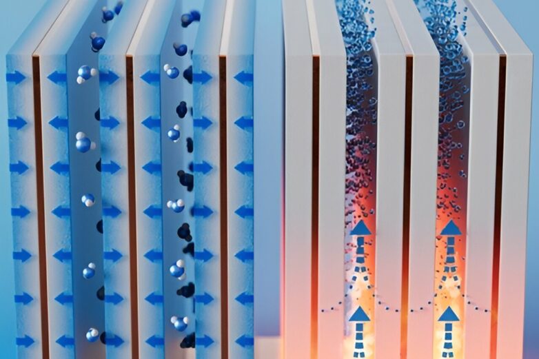 Small, adsorbent 'fins' collect humidity and release the liquid ...