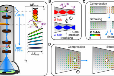 Time-compression in electron microscopy: Terahertz light controls ...