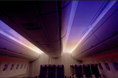 Aircraft cabin lighting design could help combat jet lag by ...
