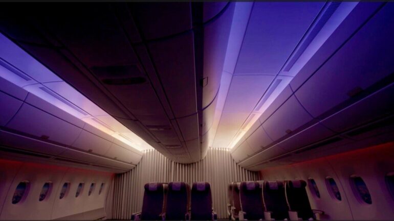 Aircraft cabin lighting design could help combat jet lag by ...