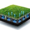 Artificial turf with an integrated subsurface water storage system ...