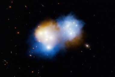 Dark Matter Flies Ahead of Normal Matter in Mega Galaxy Cluster ...